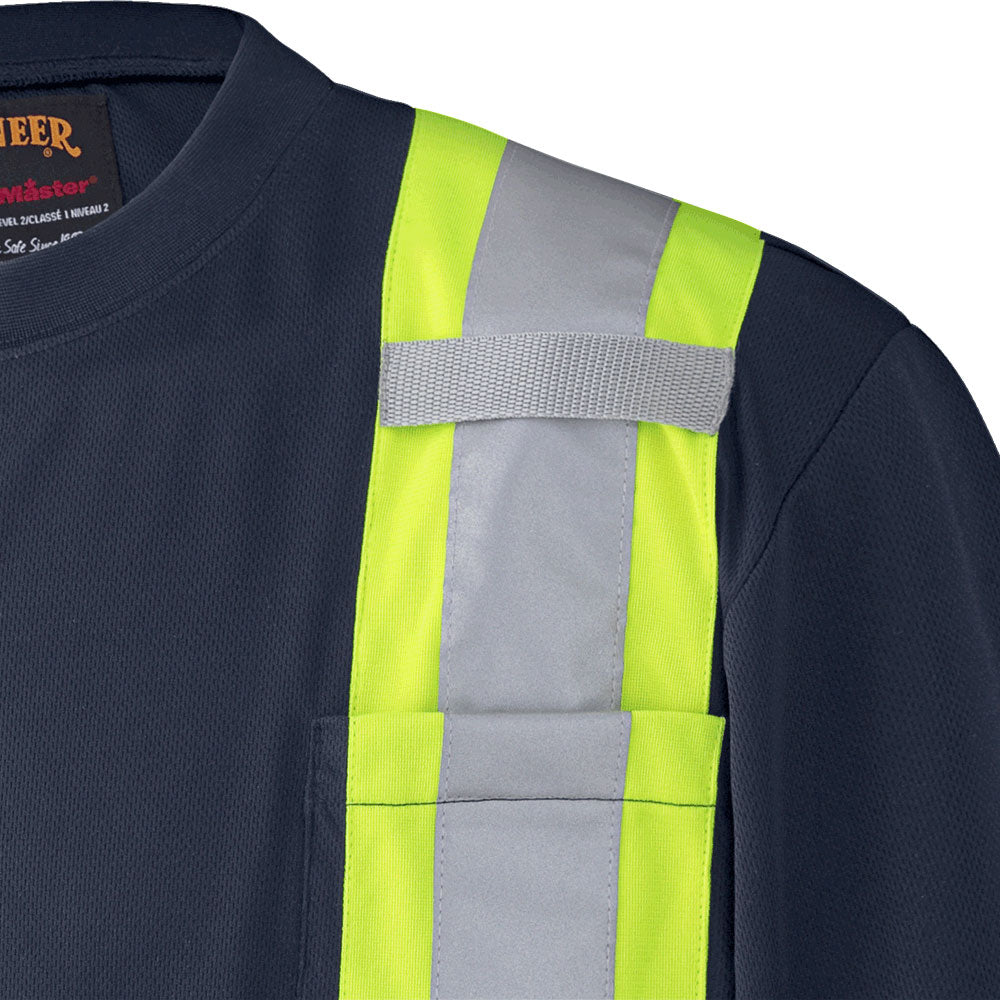 HI-VIZ BIRD'S-EYE SAFETY T-SHIRT - HI-VIZ BLUE - #6991