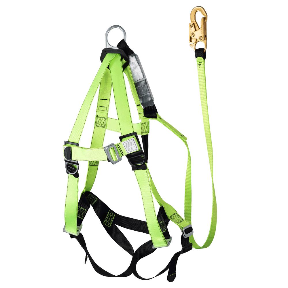 HARNESS/LANYARD INTEGRAL COMBO - 6' (1.8 M) - 200-350 LB CAPACITY