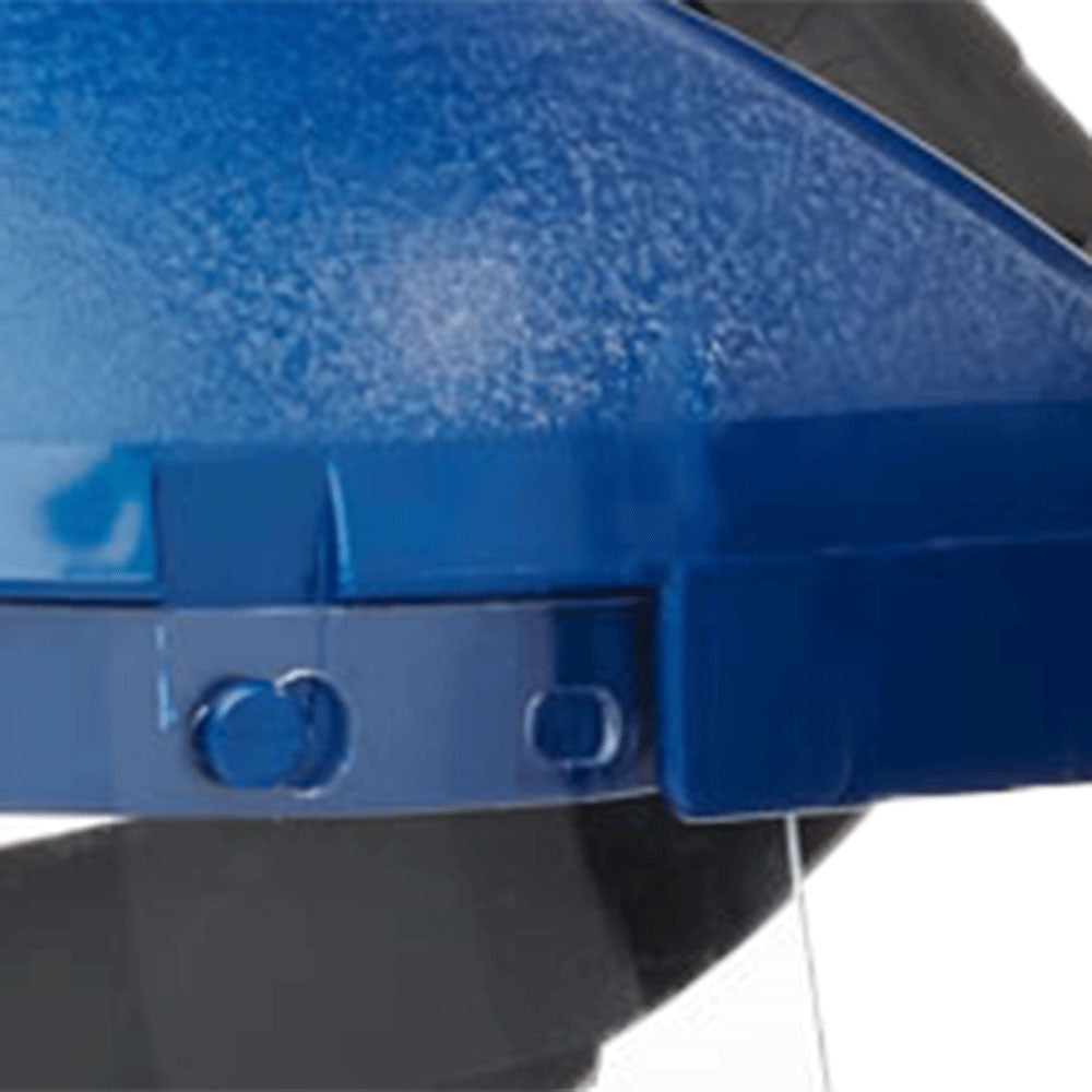 390 PREMIUM SERIES SINGLE CROWN FACE SHIELD - RATCHETING - ACETATE - 8" X 12" X .040" - CLEAR - ANTI-FOG